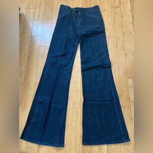 Grey Ant vintage 70s style high rise dark blue flare jeans size 8